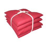 Set 4pz Cuscino per sedia Relax 40x40cm rosso