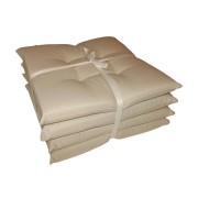 Set 4pz Cuscino per sedia Relax 40x40cm ecru