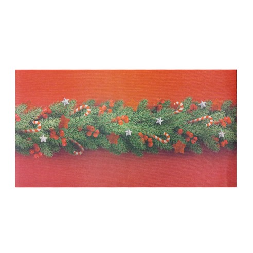 Tappeto cucina gommato 50x100cm natalizio