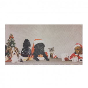 Tappeto cucina gommato 50x100cm natalizio 2