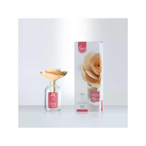 Diffusore di fragranza 100ml Liko con fiore in legno bacche rosse