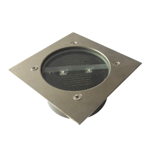 Faretto solare ricaricabile da incasso in alluminio per esterno IP65 Domus Light SRQ20352A