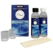 Resina a colata autolivellante Super Trasparente kit 1:1 Fleur Paint 240ml
