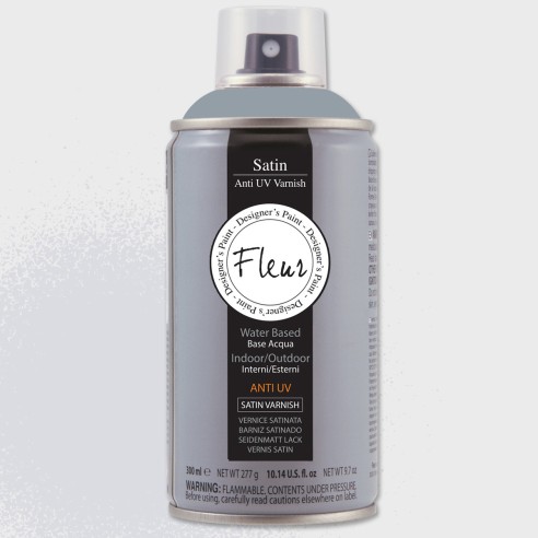 Vernice protettiva satinata a base acqua spray Fleur Paint