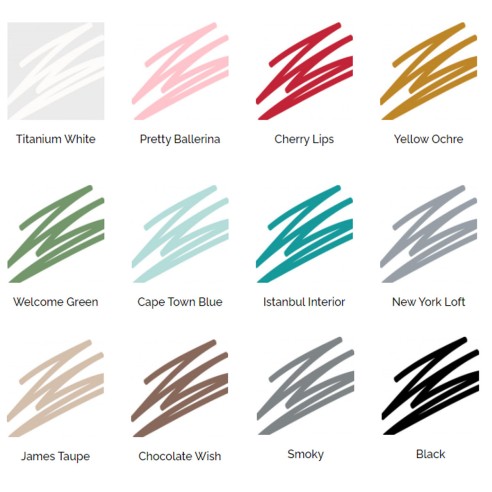 Pennarello Paint Marker a base acqua Chalky Look Opaco Fleu Paint colori