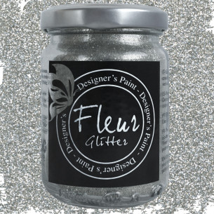 Pigmento di Glitter in polvere finissimo Fleur 90 gr Silver