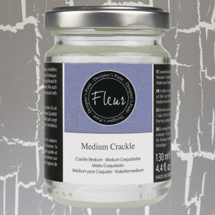 Medium Crackle a base acqua per superfici screpolate Fleur 130 ml