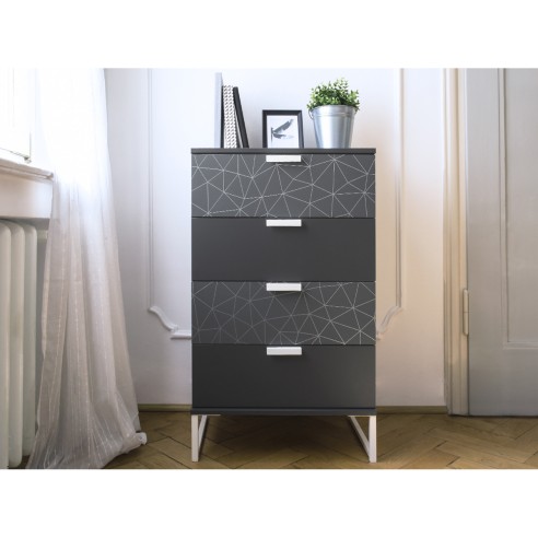 Pellicola adesiva per mobili in vinile Tico Silver 45cmx2m