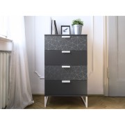 Pellicola adesiva per mobili in vinile Tico Silver 45cmx2m