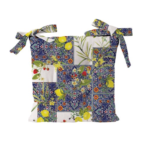 Cuscino per sedia Marzamemi 40x40cm Olibò maioliche