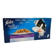 Alimento per gatti adulti selezioni deliziose in gelatina Felix 44x 100g