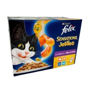 Alimento umido in gelatina per gatti adulti Felix Sensations Jellies 10x 85g Purina