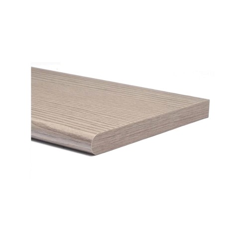 Mensola legno stondata preforata Kimspace Kimono grigio