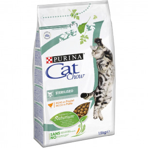 Crocchette ricco in pollo Cat Chow Sterilized gatto 1,5 kg Purina