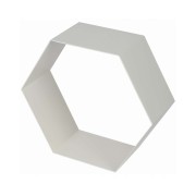 Mensola Esagono metallo Kimono bianco