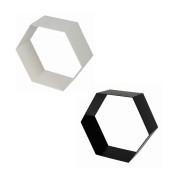 Mensola Esagono metallo Kimono