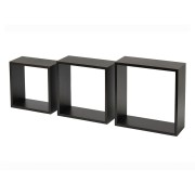 Set 3 mensole Cubo ebano Kimono