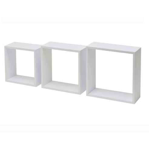 Set 3 mensole Cubo bianco Kimono