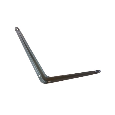 Staffa per mensola Basic metallo grigio