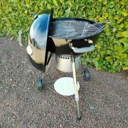 Barbecue a carbone tondo American Pizza aperto