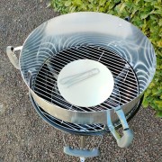 Barbecue a carbone tondo American Pizza anello estensore