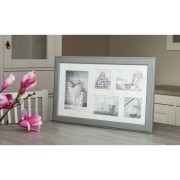 Cornice multifoto Malmo grigio 23x46cm ambientata