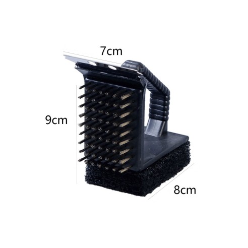 Spazzola triplo uso per pulizia griglie BBQ CS2669 dimensioni
