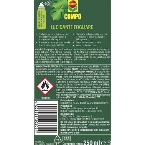 Lucidante fogliare 250ml Compo