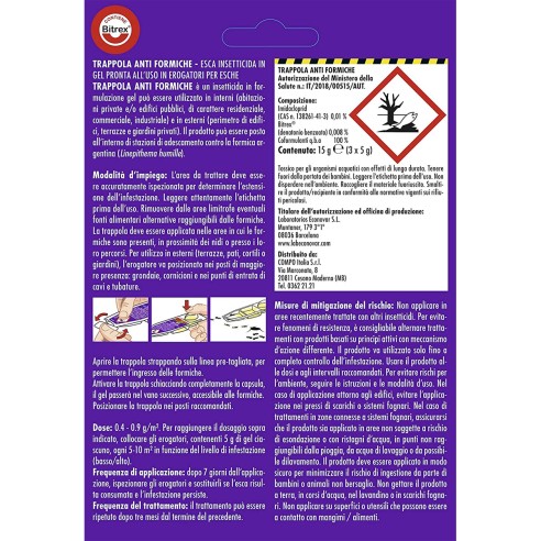 Trappola anti formiche 3pz Compo