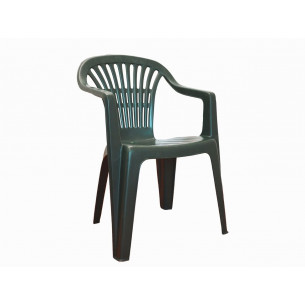 Set 10 sedie da giardino Scilla verde polipropilene 2