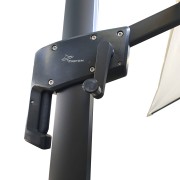 Ombrellone da giardino palo laterale in alluminio 3x4m Ecrù