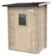 Casetta Hobby porta singola finestrata 146x98xh197cm