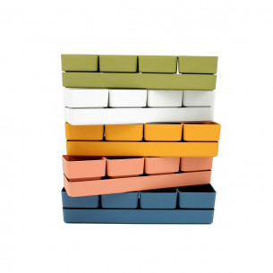 Fioriera vaso Sierra 48 in plastica colour 48x12xh11cm