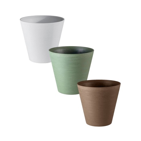 Vaso Hoop Eco Green con riserva d'acqua