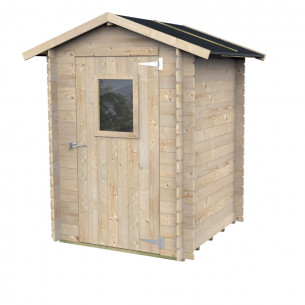 Casetta Hobby porta singola finestrata 146x146xh204cm