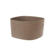 Vaso quadrato Rodi 37x37 h21cm Sand Teraplast