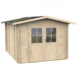 Casetta da giardino Opera porta doppia finestrata 215x249xh207cm-62422