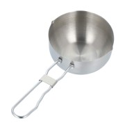 Pentolino in acciaio per salsa con pennello in silicone set 2pz