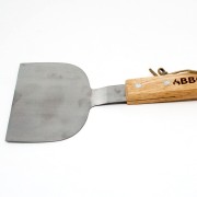 Spatola per griglie e piastre manico legno 28cm