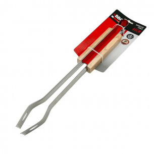 Pinza per barbecue manico legno 40cm