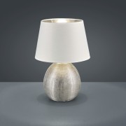 Lampada da tavolo Luxor base argento 1xE27
