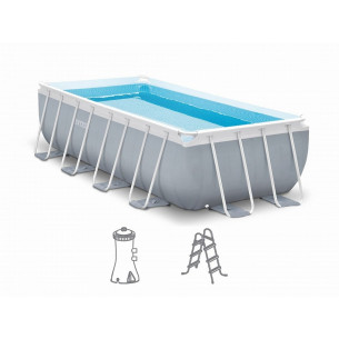 Piscina fuoriterra Prism Frame Rettangolare 400x200xh100cm Intex 26788