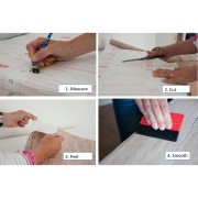 Pellicola adesiva per mobili Pelle nero 45cmx2m D-c-fix