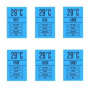 Forchettone termometro da carne display