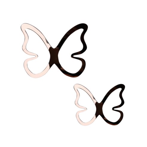Crearreda Spring Decor decorazione adesiva per pareti 3D Farfalle rame 8pz
