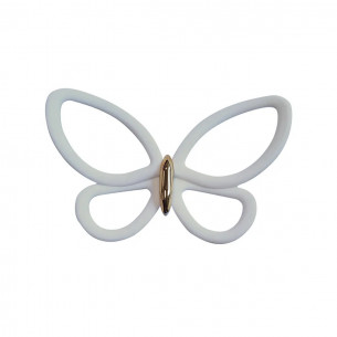 Crearreda Spring Decor decorazione adesiva per pareti 3D Farfalle bianco 12pz ambientata 2