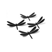 Crearreda Spring Decor decorazione adesiva per pareti 3D Libellule nero 16pz
