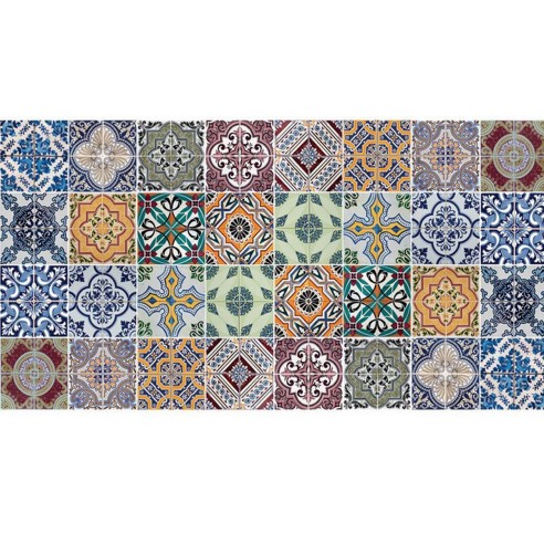 Pannello paraschizzi cucina adesivo da parete Azulejos Crearreda