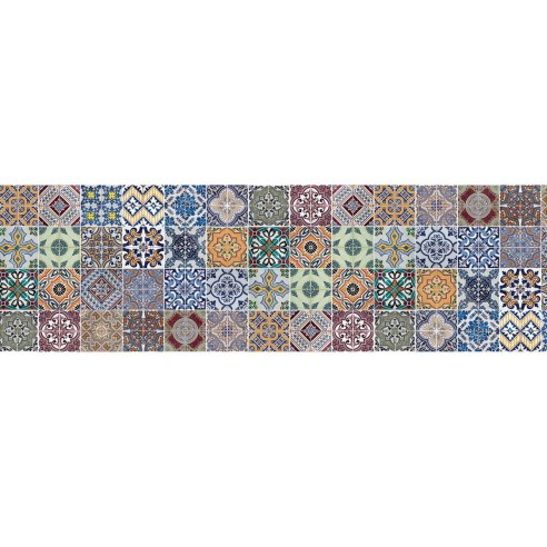 Pannello paraschizzi cucina adesivo da parete Azulejos cementine Crearreda