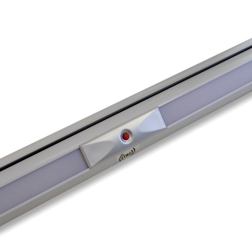 Pensilina policarbonato con pannello solare e luce LED 100x120cm led